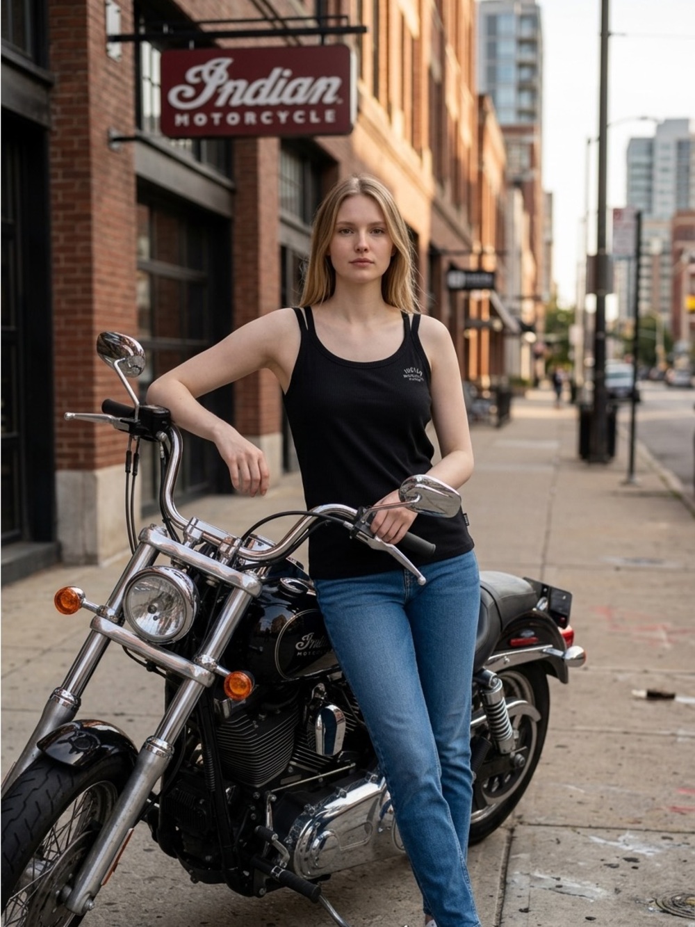 Indian Motorcycle Scoop Neck Tank